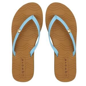 Qwave Ladies' Medallion Sandals, Blue, Size 6/7